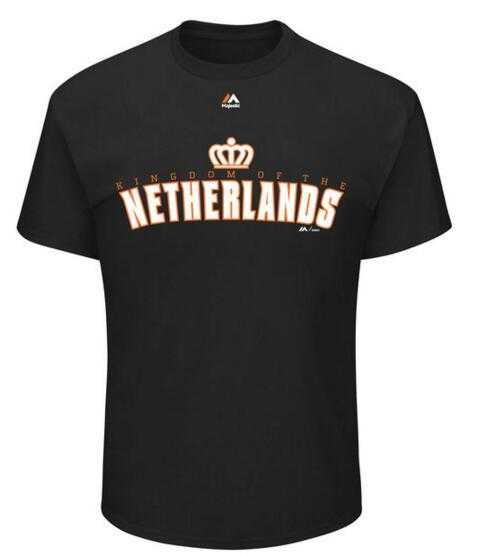 Netherlands Baseball Majestic 2017 World Baseball Classic Wordmark T-Shirt Black,We sell and wholesale Netherlands Baseball Majestic 2017 World Baseball Classic Wordmark T-Shirt Black on line form chian!